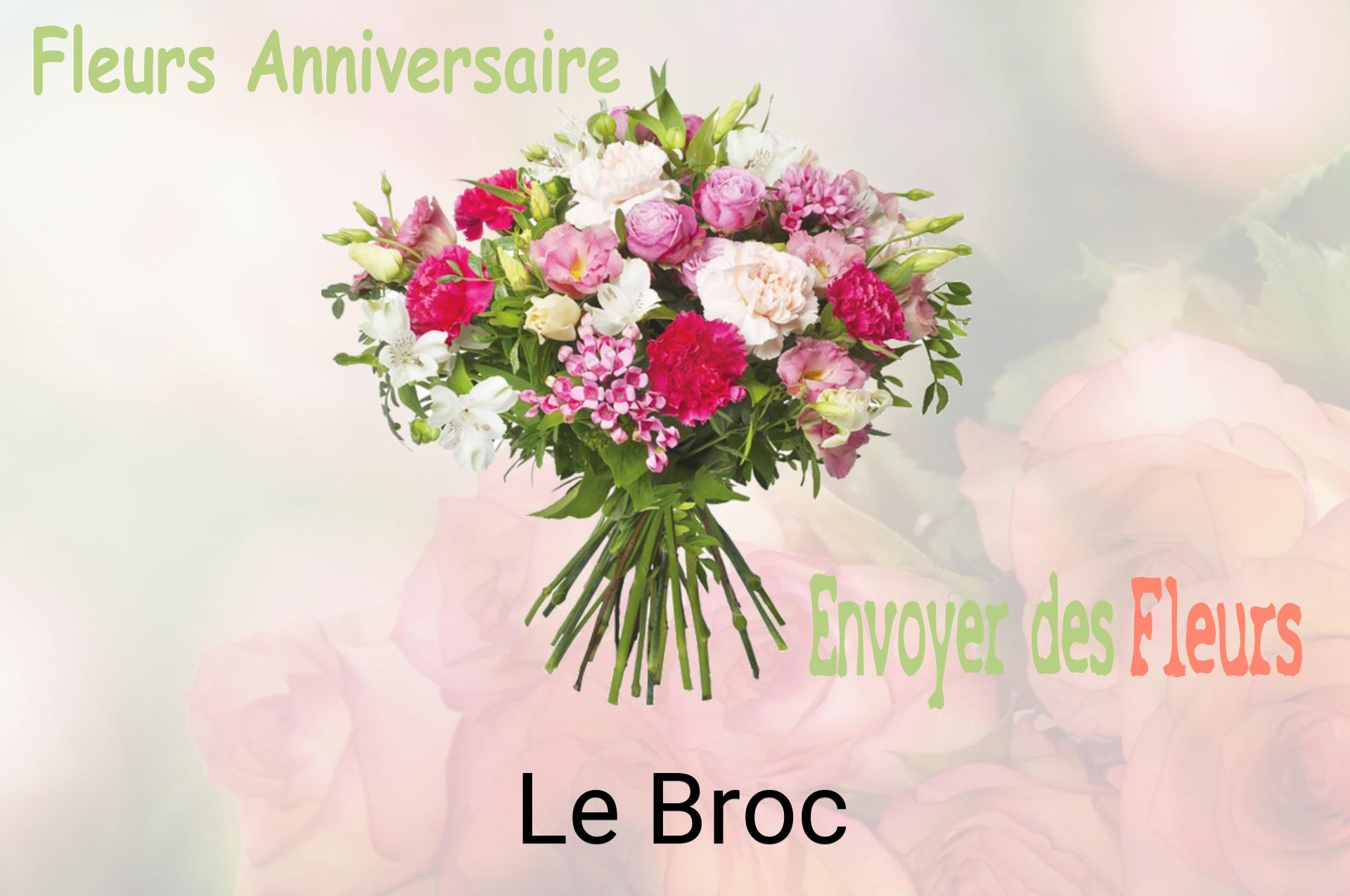Bouquet de fleurs d’anniversaire livré à Le Broc
